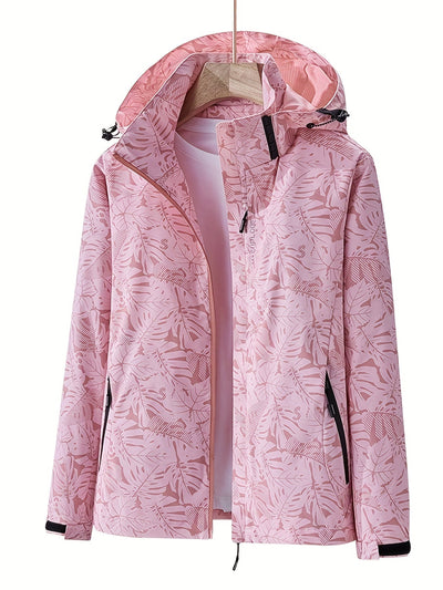 Lauren | Windproof Outdoor Jacket with Camouflage Print