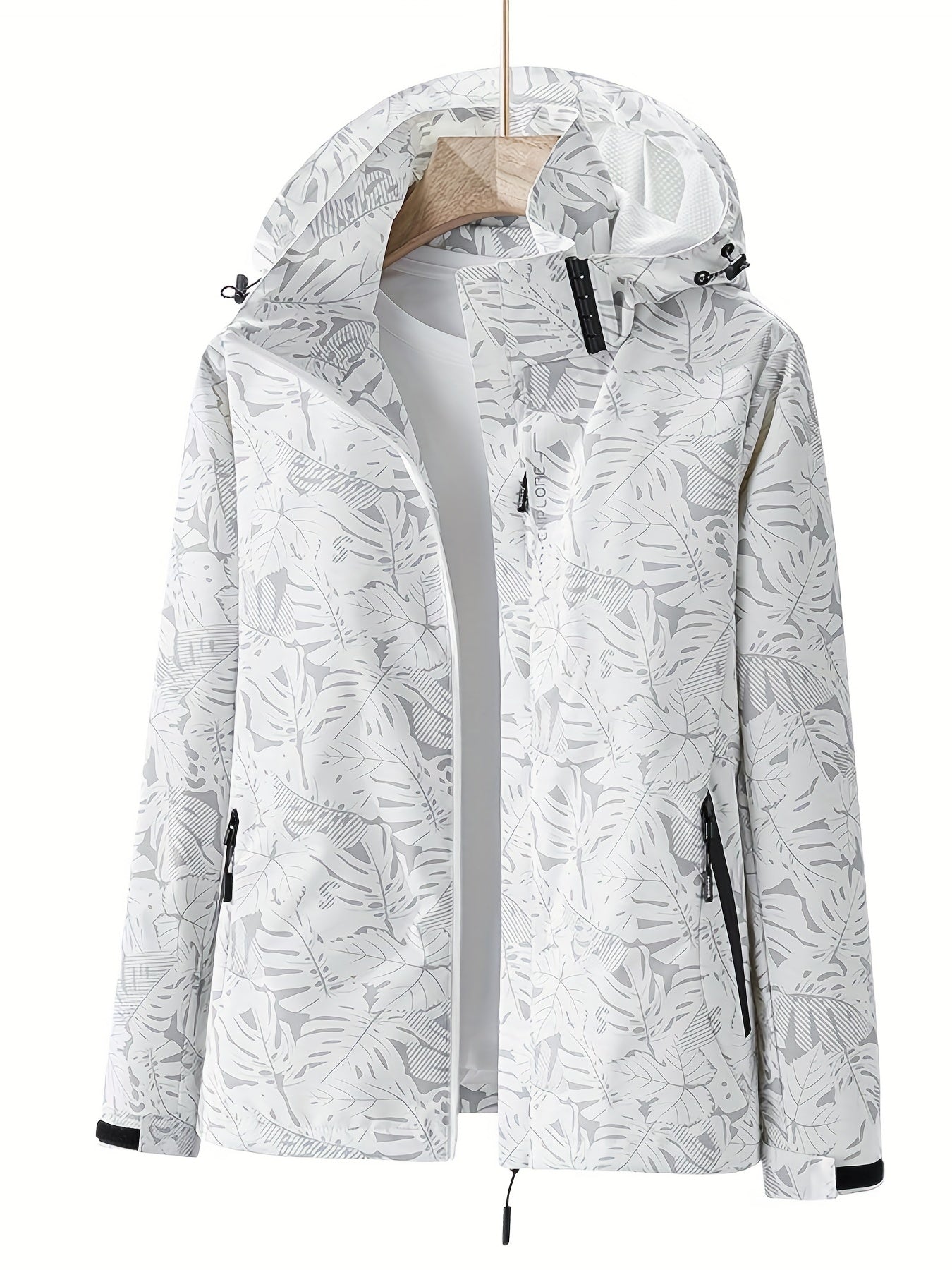 Lauren | Windproof Outdoor Jacket with Camouflage Print