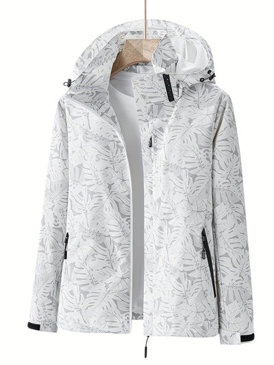 Lauren | Windproof Outdoor Jacket with Camouflage Print