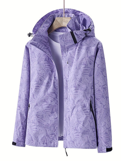 Lauren | Windproof Outdoor Jacket with Camouflage Print