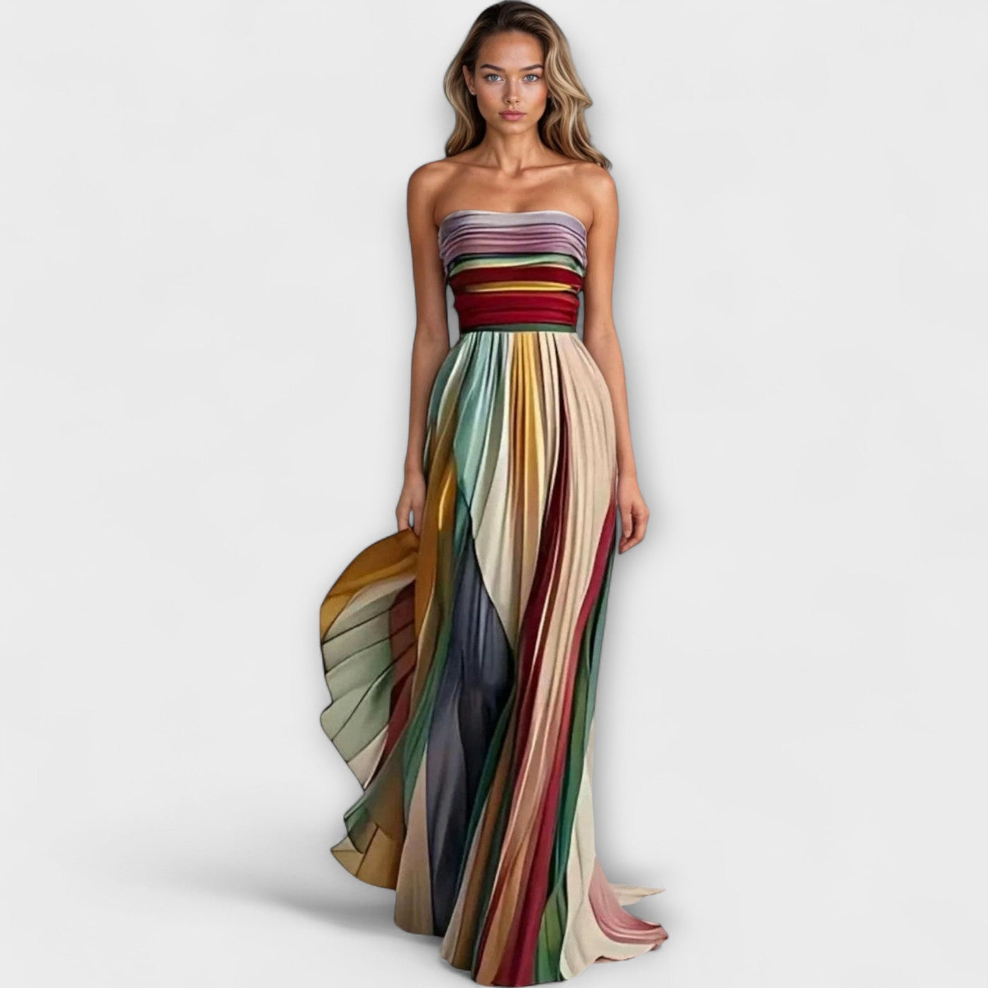 Flora - Colourful Sleeveless Dress